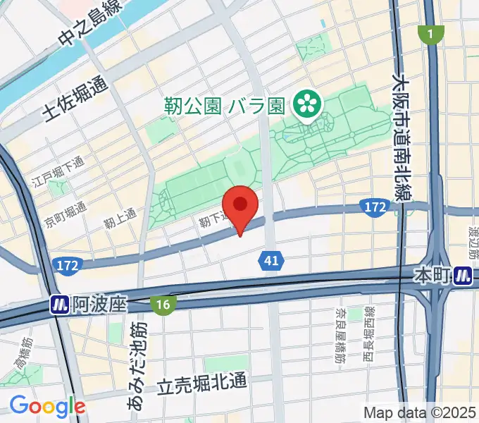 山下ヴァイオリン・ピアノ教室の地図