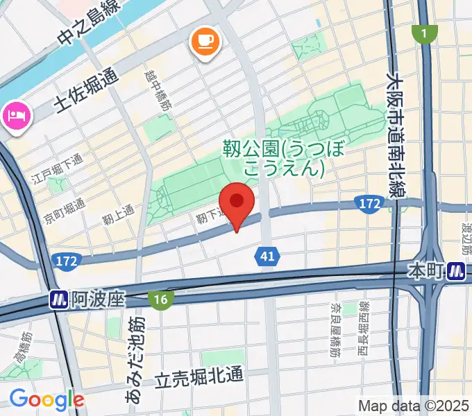 山下ヴァイオリン・ピアノ教室の地図