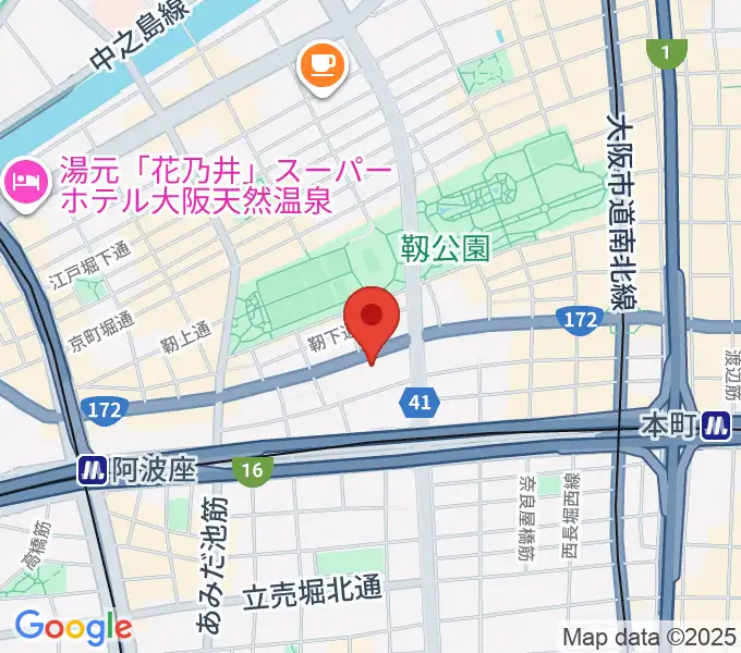 山下ヴァイオリン・ピアノ教室の地図