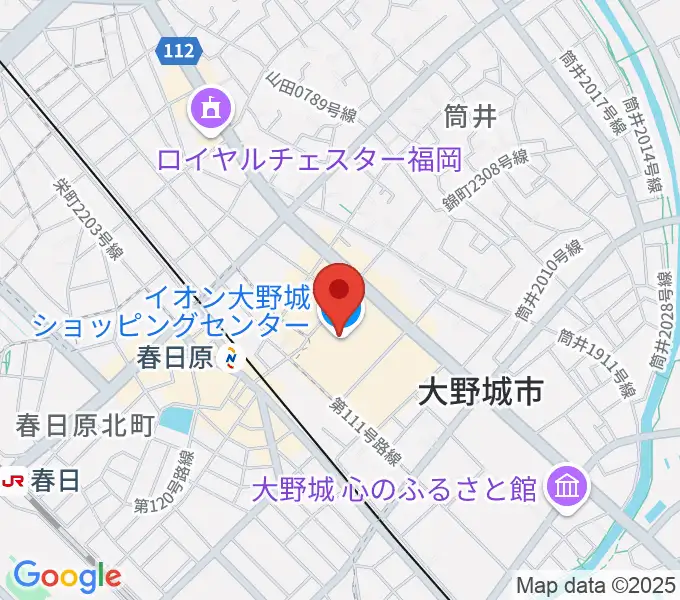 イオンシネマ大野城の地図