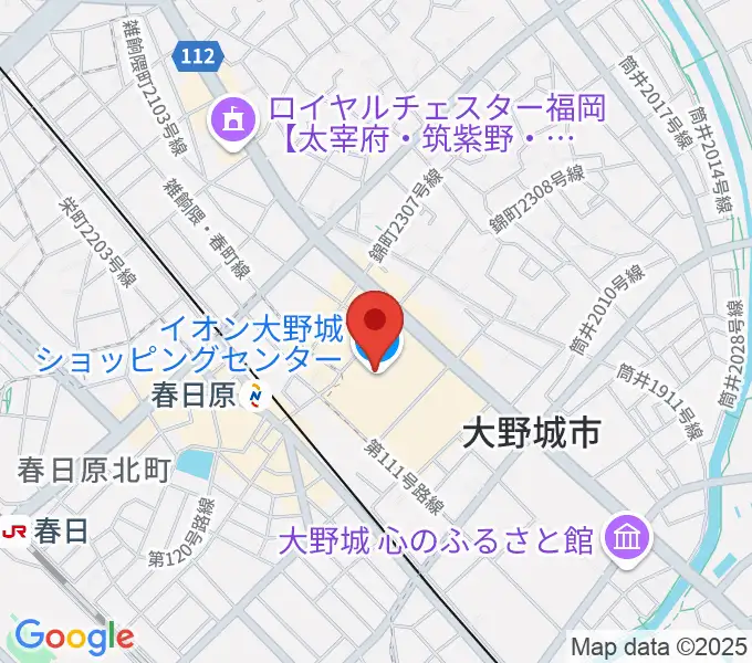 イオンシネマ大野城の地図