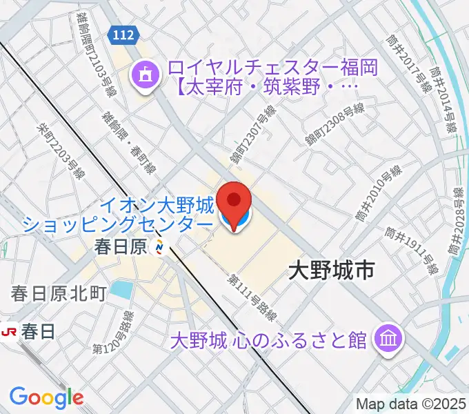 イオンシネマ大野城の地図