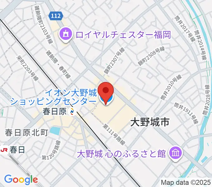 イオンシネマ大野城の地図