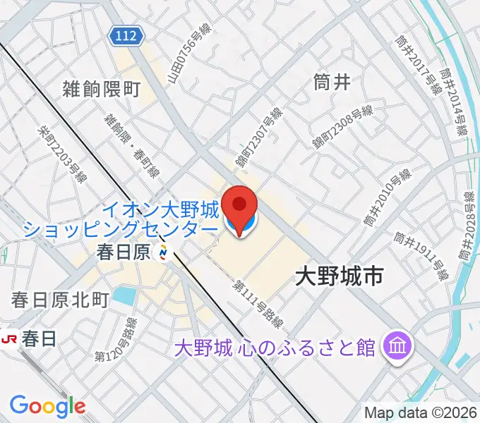 イオンシネマ大野城の地図