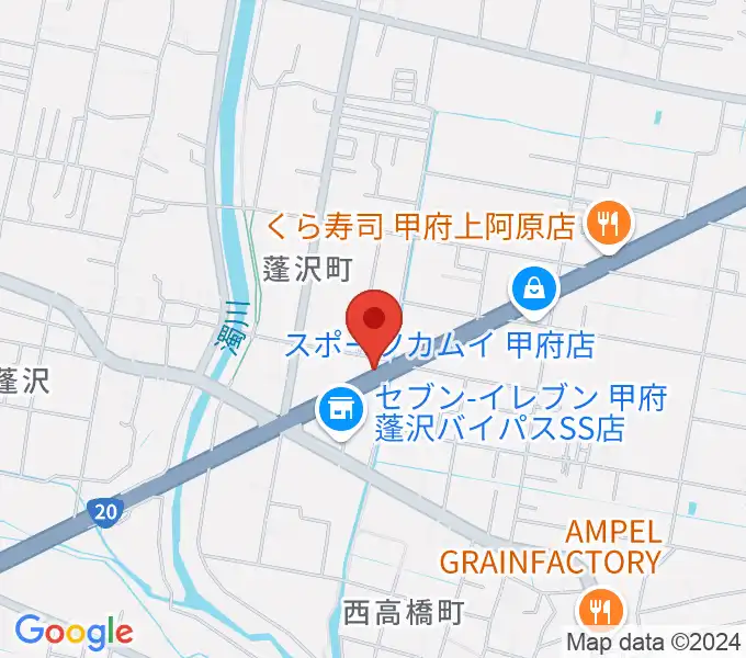 ボデガースタジオの地図