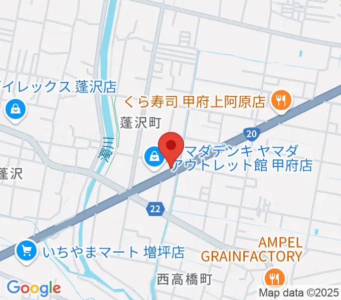 ボデガースタジオの地図