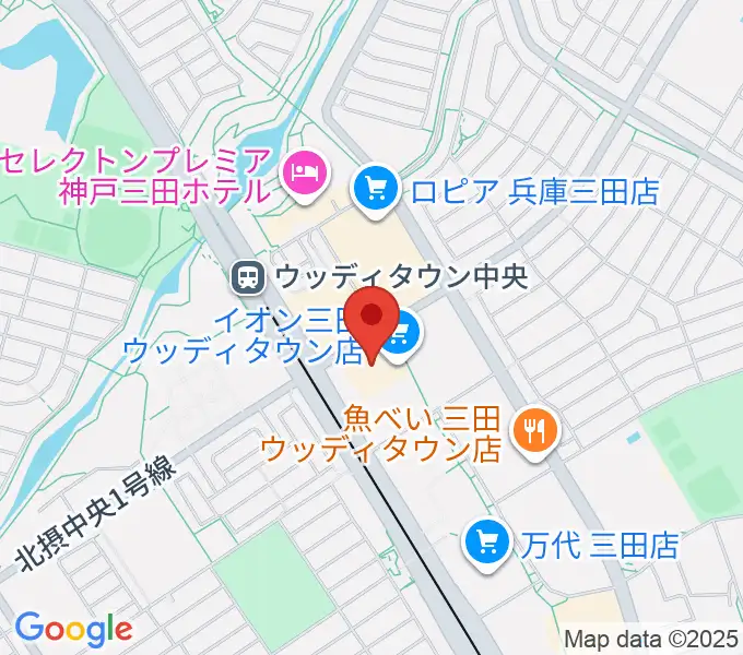 イオンシネマ三田ウッディタウンの地図