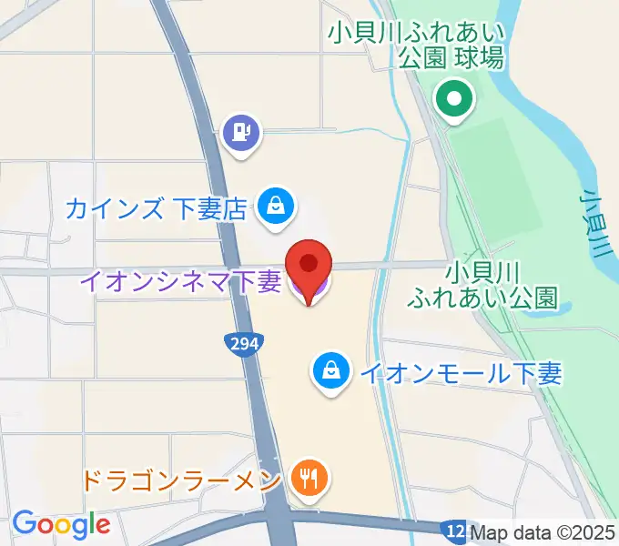 イオンシネマ下妻の地図