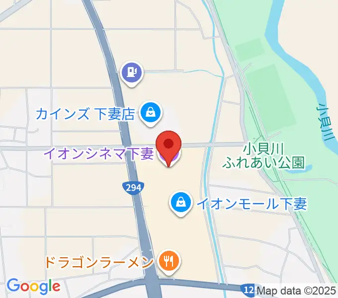 イオンシネマ下妻の地図