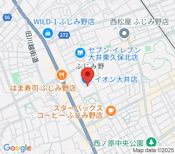 イオンシネマ大井の地図