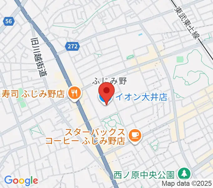 イオンシネマ大井の地図