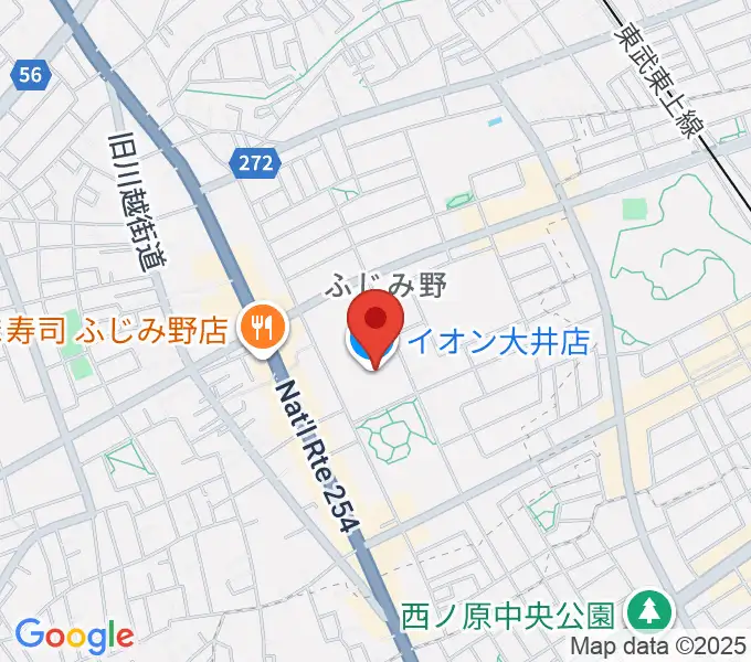 イオンシネマ大井の地図