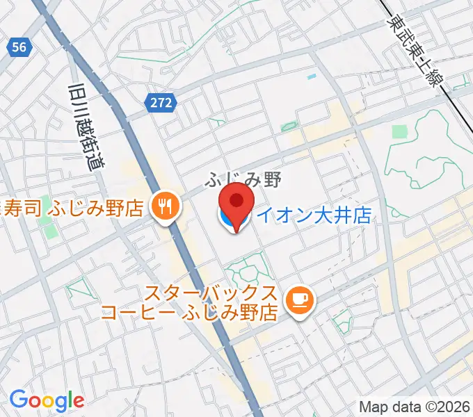 イオンシネマ大井の地図