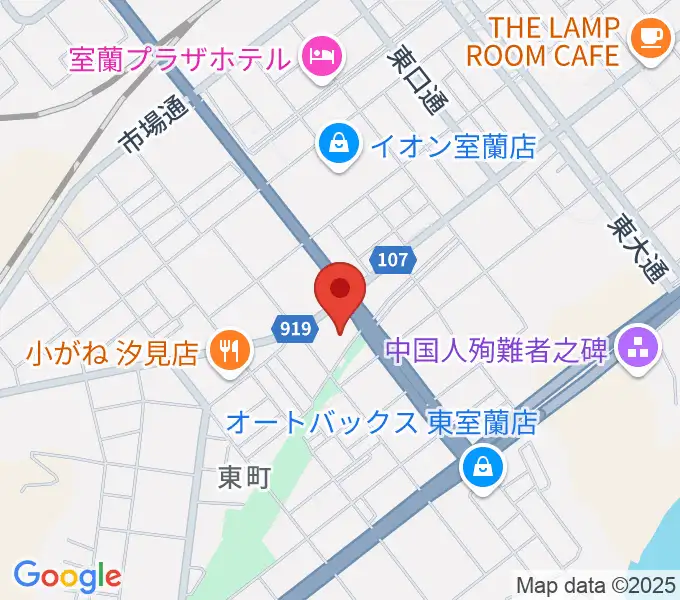 ディノスシネマズ室蘭の地図