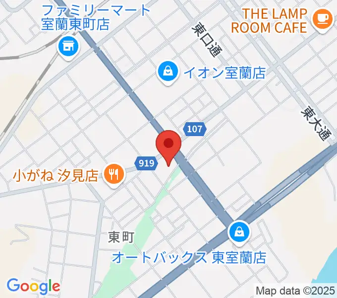 ディノスシネマズ室蘭の地図