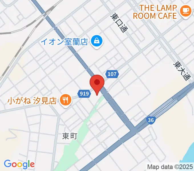 ディノスシネマズ室蘭の地図