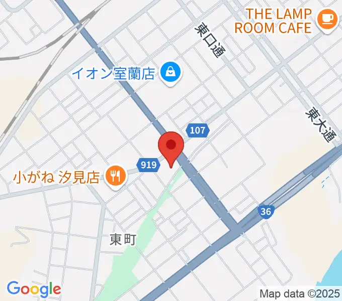 ディノスシネマズ室蘭の地図