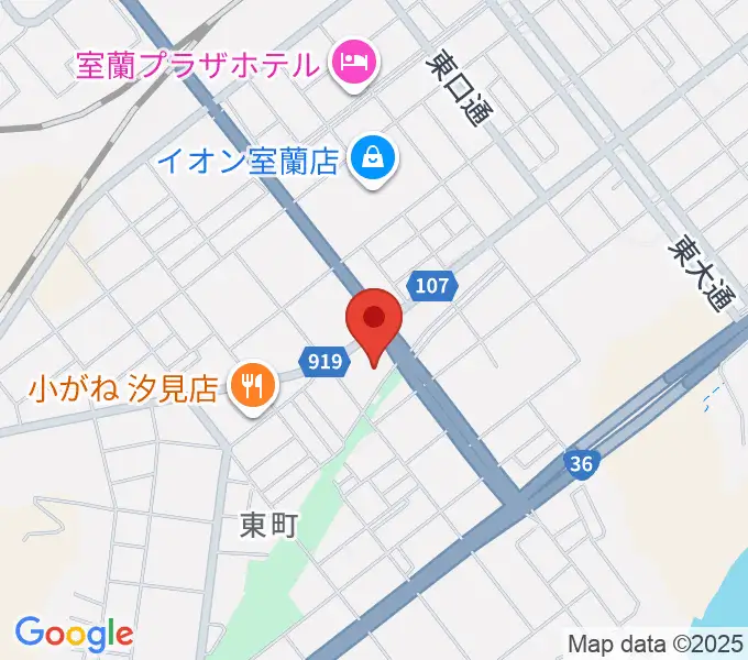 ディノスシネマズ室蘭の地図
