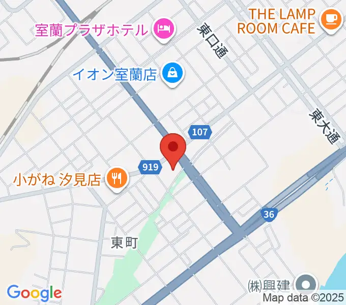 ディノスシネマズ室蘭の地図