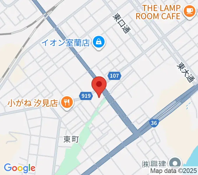 ディノスシネマズ室蘭の地図