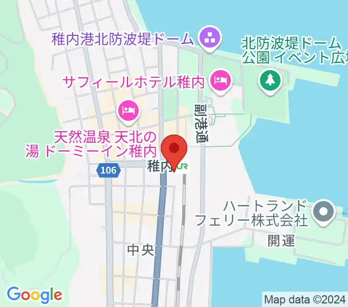 T・ジョイ稚内の地図