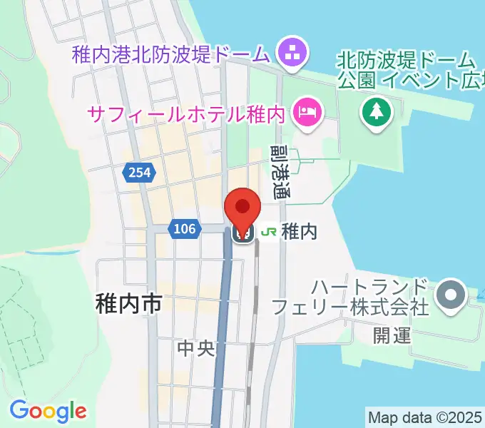 T・ジョイ稚内の地図