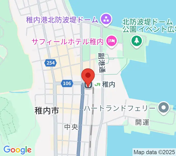 T・ジョイ稚内の地図