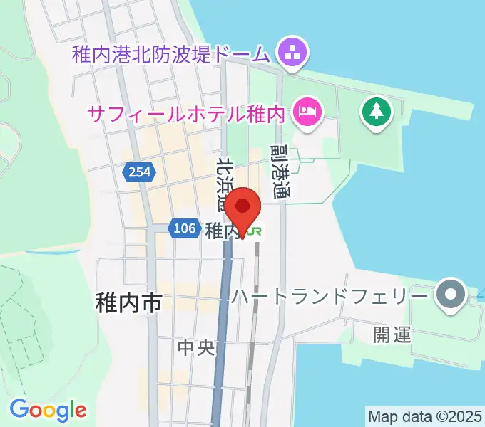 T・ジョイ稚内の地図