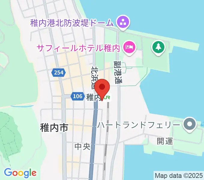 T・ジョイ稚内の地図