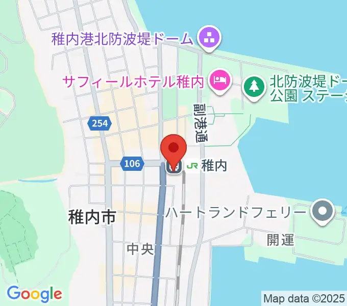 T・ジョイ稚内の地図
