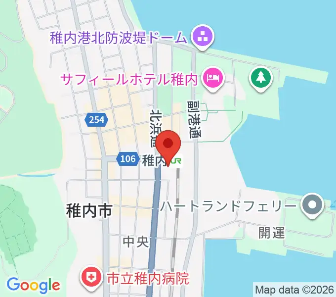T・ジョイ稚内の地図