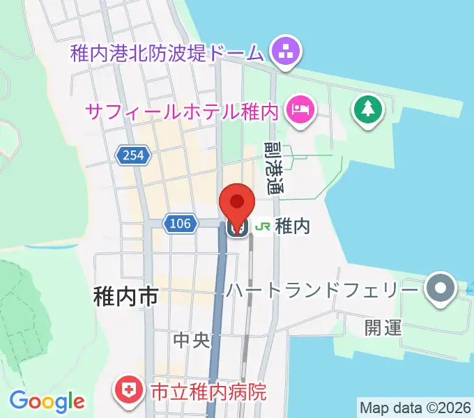 T・ジョイ稚内の地図
