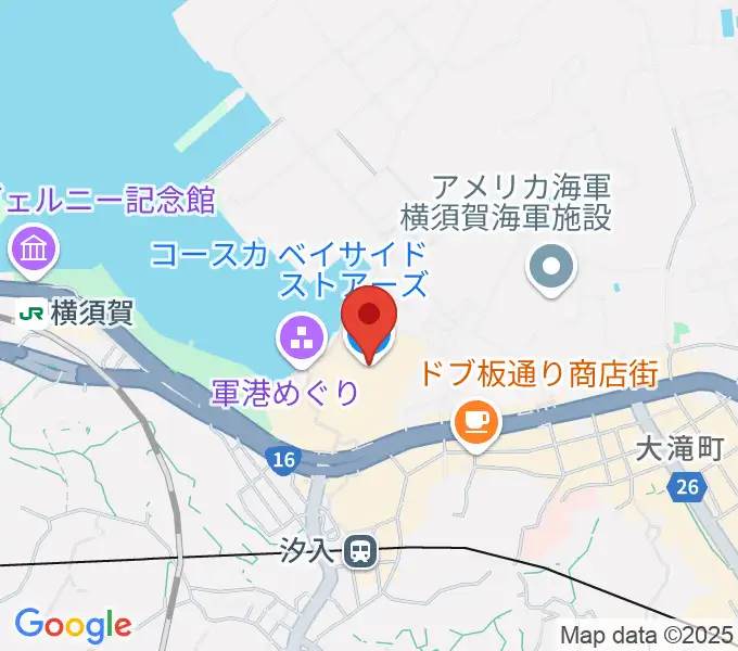 横須賀HUMAXシネマズの地図