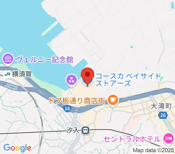 横須賀HUMAXシネマズの地図