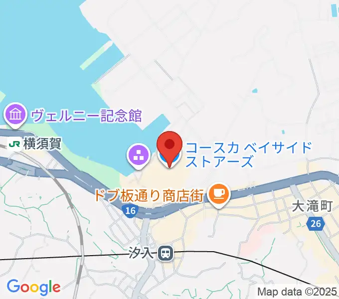 横須賀HUMAXシネマズの地図