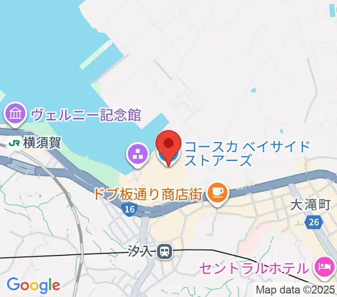横須賀HUMAXシネマズの地図