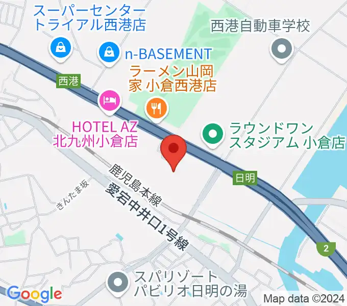 シネマワールド小倉の地図