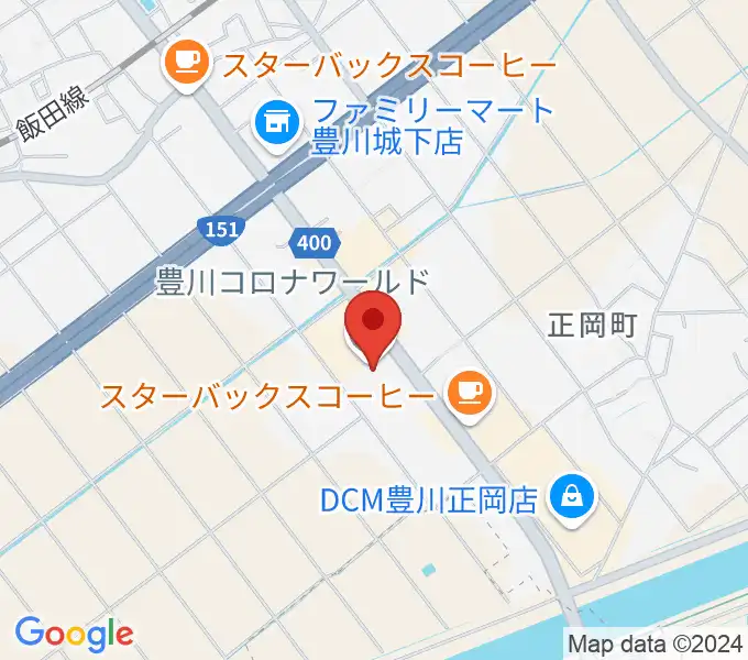 シネマワールド豊川の地図