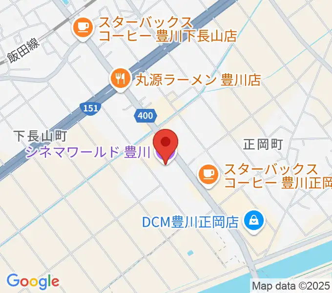 シネマワールド豊川の地図
