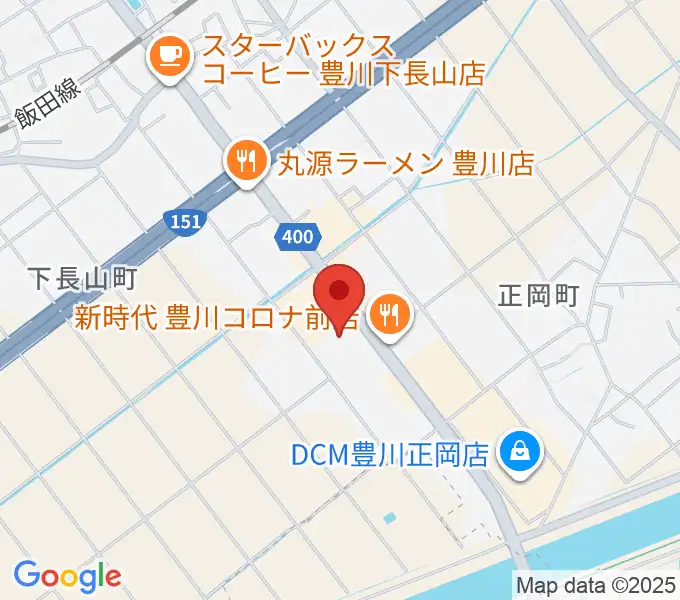 シネマワールド豊川の地図