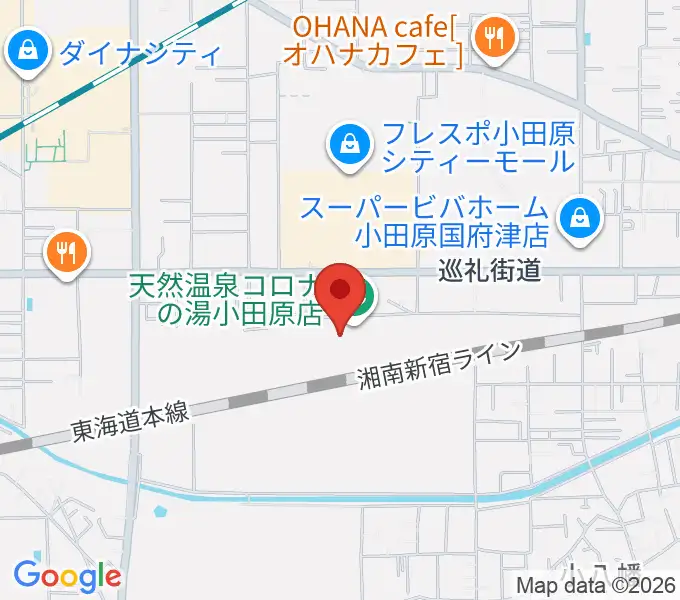 シネマワールド小田原の地図