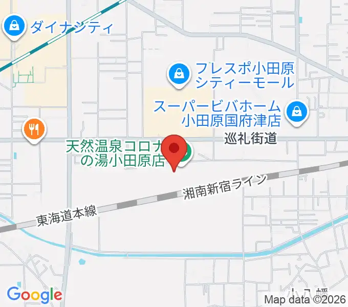 シネマワールド小田原の地図