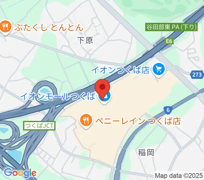 USシネマつくばの地図