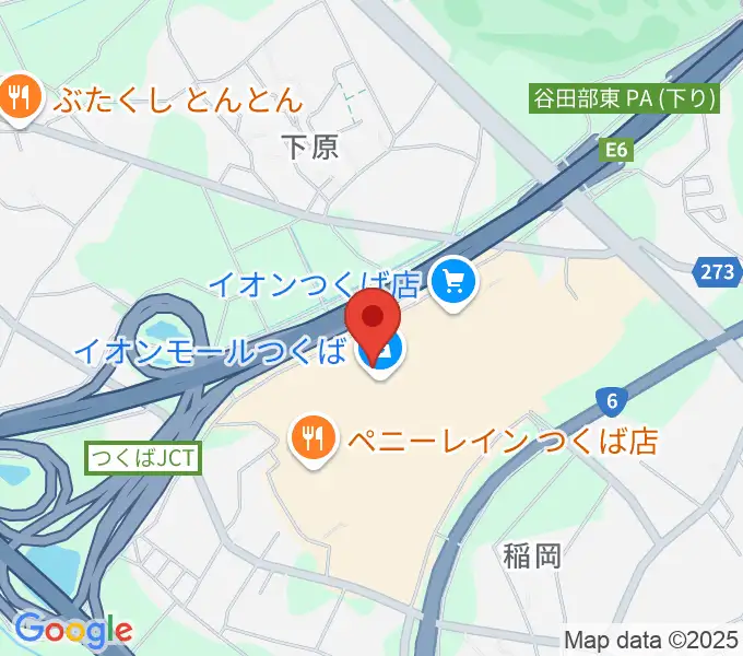 USシネマつくばの地図