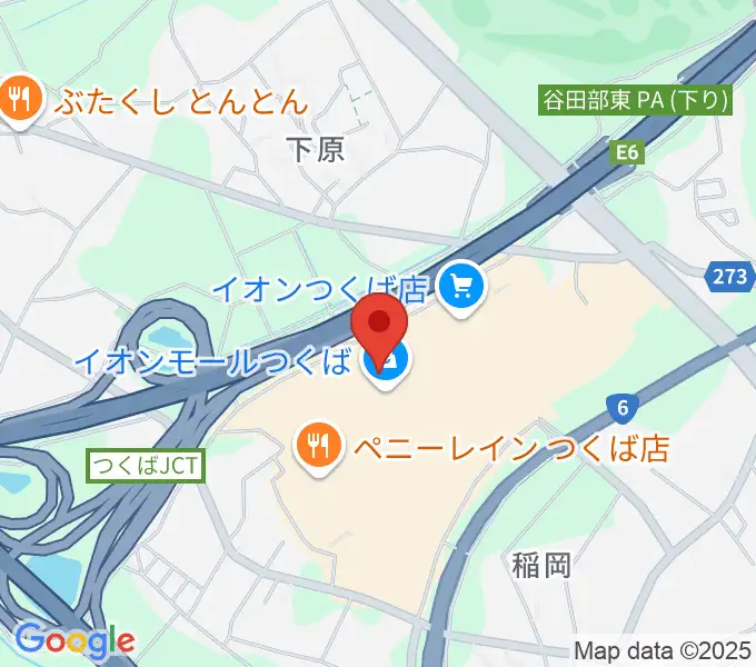 USシネマつくばの地図