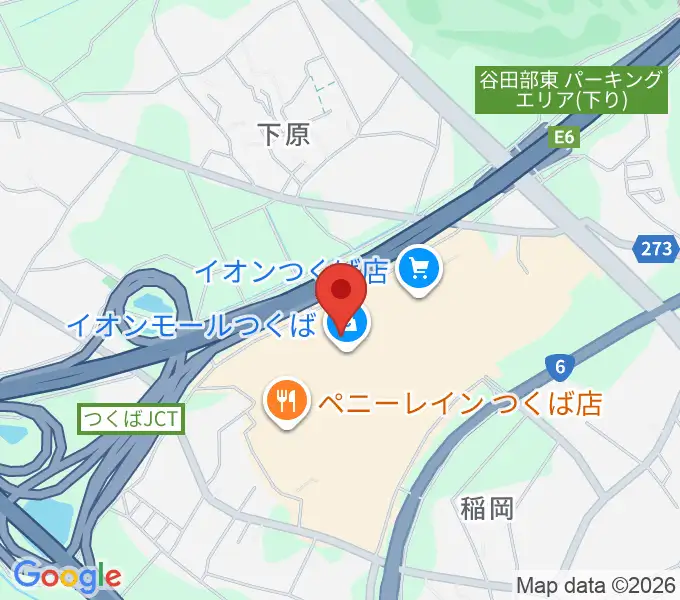 USシネマつくばの地図