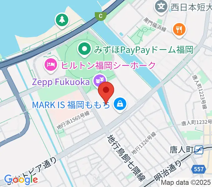 ユナイテッド・シネマ福岡ももちの地図