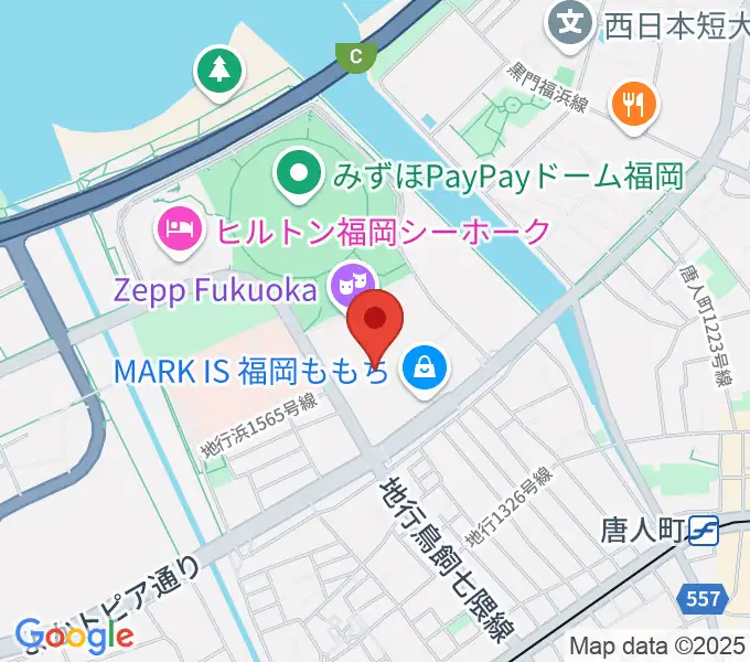 ユナイテッド・シネマ福岡ももちの地図