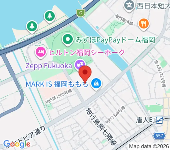 ユナイテッド・シネマ福岡ももちの地図