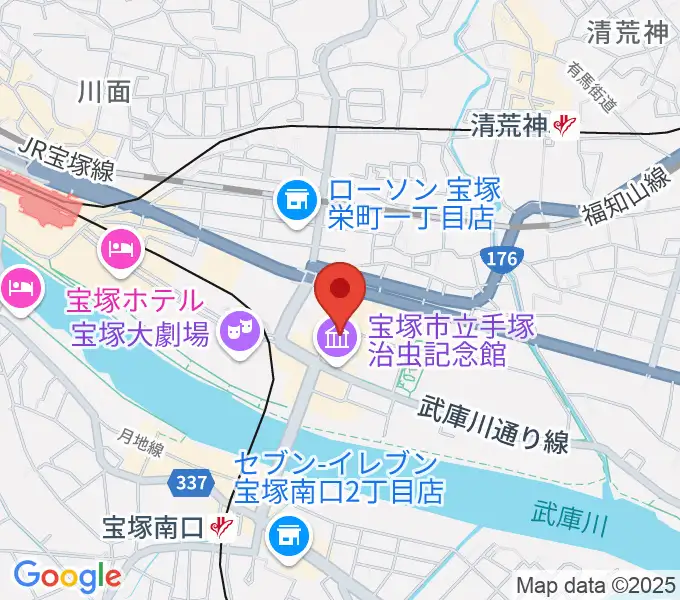 宝塚市立文化芸術センターの地図